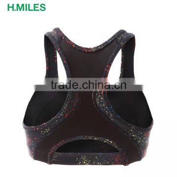 Sexy Plain Ladies High Resilience Padded Fitness Sports Bra for Women photo-2