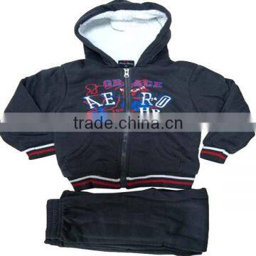 Sherpa Lining Boys Fleece Set Kids Wholesale Winter Clothes photo-4