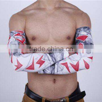 Sublimation Arm Sleeves Sport With Silicon Gripper on Top of Sleeves photo-3