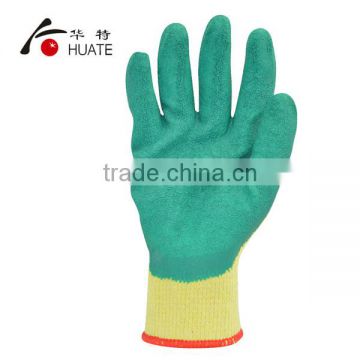 Anti tear latex nirtile coated cotton glove