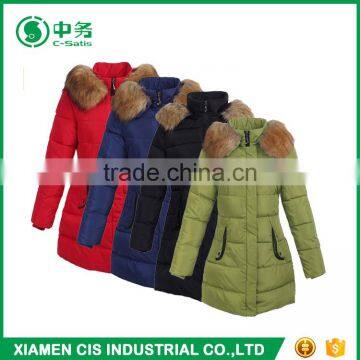 Fashion Style Warmful Winter Fur Collar Women Goose Down Coat