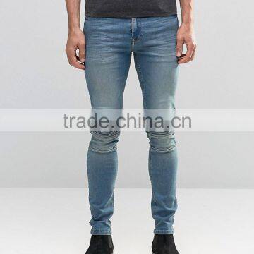 2017 Euro fashion denim mens jeans made in China motor motorcycle skinny biker jeans.