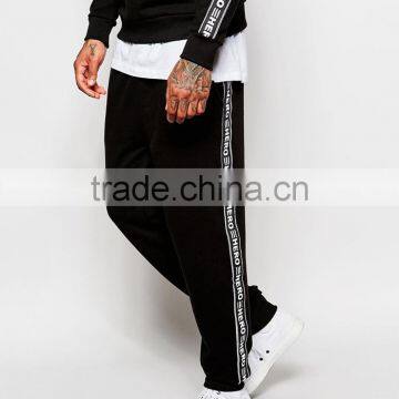 Polyester&Cotton Hero Wholesale Men Jogger Sweatpants With Taping Details photo-2