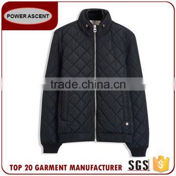 Men's Fashion Design Diamond Quilting Padded Hoody Jacket For Sale