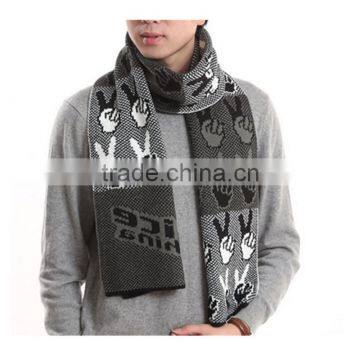 1 pc Hot Sale Factory Price Length 180 cm and Width 30 cm Warm Winter Men Kintted Scarves photo-3
