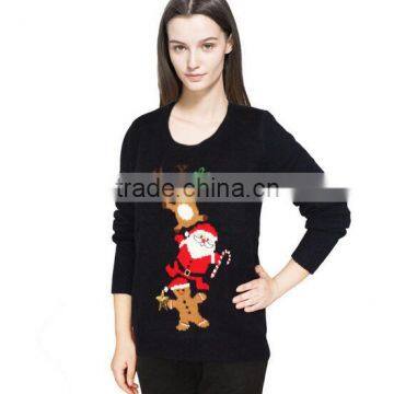 lady style fashion korean ugly christmas sweater