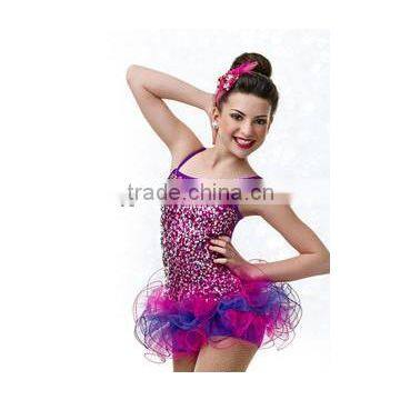 purple shinning -New Design Fashion Children Ballet Wear- jazz dress