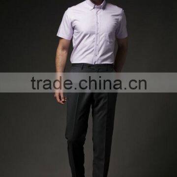 2015 Mens Short Shirt With Buttondown Collar photo-3