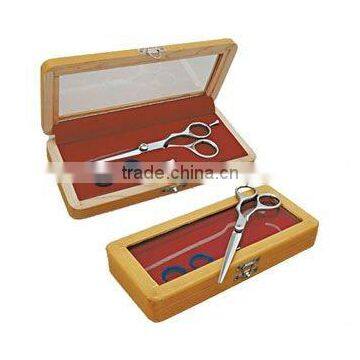 Professional hair scissors wood holster