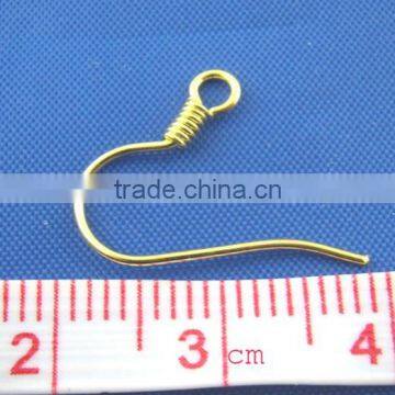 250PCs Gold Plated Ear Wire Hooks With Spring photo-2