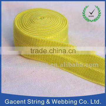 Customized Colorful Lurex Fold Over Elastic Tape for Garments photo-6