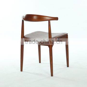 Upholstered Wood Lounge Living Room Elbow Chair in Walnut photo-3