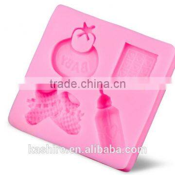 Wholesale Safety Baby's Bottle Shape Silicone Chocolate Mould,soap Mold,diy Cake Mould photo-2