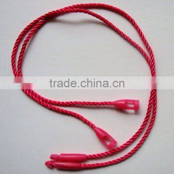 Garment string tags pink color string length 10cm