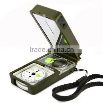 Multi-function 10 in 1 Military Tool Compass Hygrometer Led Light Thermometer Flint Fire Starter Outdoor Hiking Camping Survival photo-2