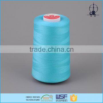 Waterproof dyed 16s/2 poly/poly core spun sewing thread wholesale