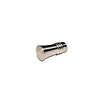 Custom 25mm Metal Curtain Finials , Electroplating Window Curtain Rod Ends