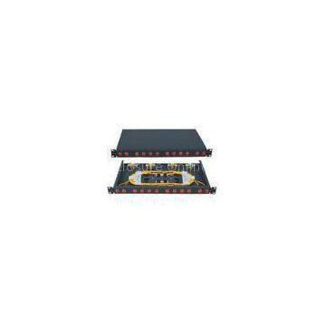 Cold rolled steel sheet Fixed type optical fiber termination box with 1U / 2U / 3U / 4U standard str