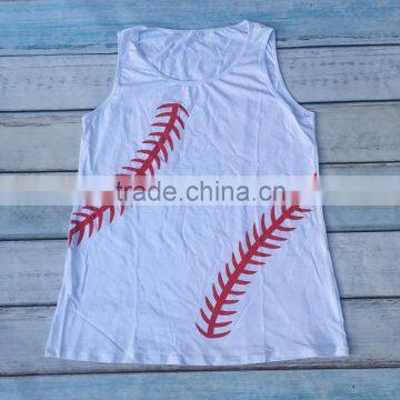 Wholesale mommy and me tank top sets baby girl tank top women's baseball and softball tanks