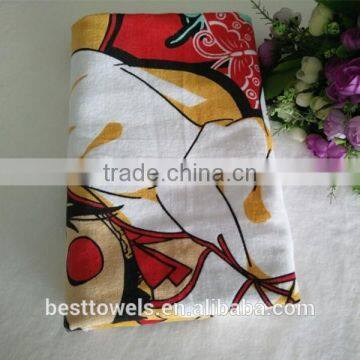 print cartoon beach towel