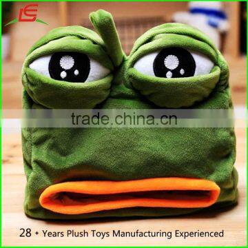 Creative Sad Frog Pumping Carton Soft Plush Cartoon Tissue Box photo-5