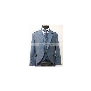 SCOTTISH GREY TWEED JACKET & VEST COAT, SCOTTISH ARGYLE JACKET & VEST