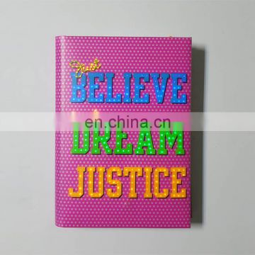 hot sale custom handmade stationery led light up journal / diary /notebook