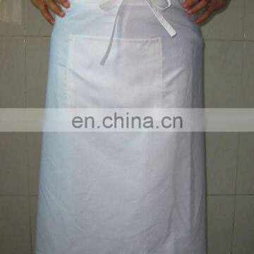 promotion cheap poly cotton waist apron with customer's logo in high quality