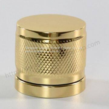 Golden aluminum perfume cover