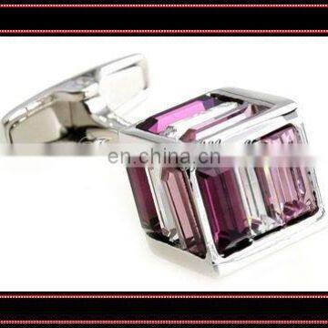 fashion multi-color rhinestone cufflink studs