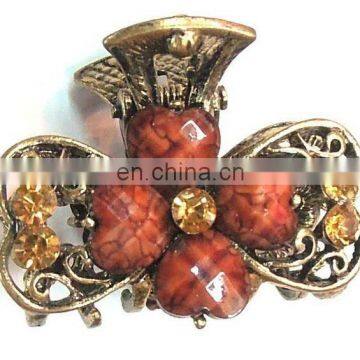 2015 Fashion Women Red Rhinestone Alloy Hair Claws photo-5