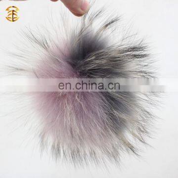 Wholesale Raccoon Fur Pom Poms Raccoon Fur Bobbles for Hats