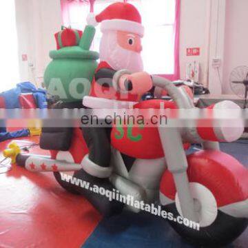 Santa on motobike