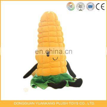 7.5" stuffed yellow corn plush vegetable pillow toy