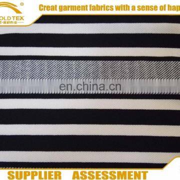 Stripe printed jacquard knitting fabric,poly spandex garment fabrics,Dubai/India fabric shaoxing wholesale