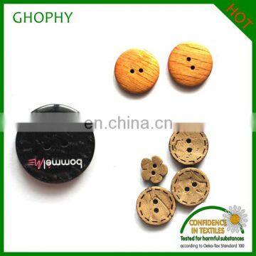 Fashion Natural High Quality Bamboo Buttons All Shapes Are Available photo-3