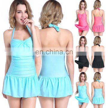 Pretty Girl Slim Fit Trunk Bottom Wrapped Plus size Women swimsuit