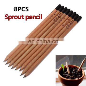 Natural Funny Promotion Wood Flower Fruit Grass Seeds Sprout Plant Pencil With Seeds photo-4