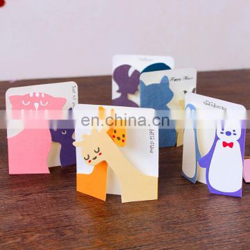 dolphin deer cat cartoon greeting cards Valentine's Day Mini Greeting Cards With Envelopes