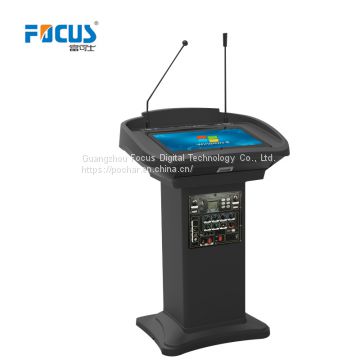 FK500Y Slim body Digital Podium with writable screen & loudspeaker