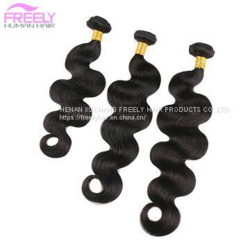 Brazilian Virgin Hair Body Wave Bundles Unprocessed Remy Virgin Hair Extensions16 18 20 Inch 3 Bundles Natural Color photo-2