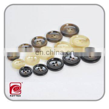 4 Holes Polyester Resin Toggle Horn Button For Men's Suit, Shirt Button,Garment Button