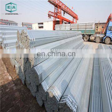 460 mpa tensile strength 4mm thick wall erw hot dip galvanized round steel pipe tube made in china