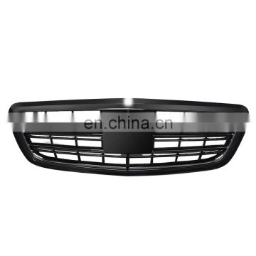 S65 Style Front Hood Bumper Grill Black Grille for Mercedes W222 S350 S400 S500