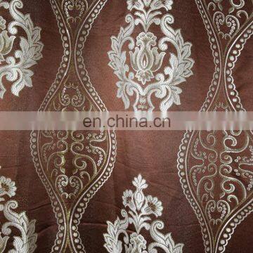 Cheap Indian Style Flower Jacquard Curtain Design Fabric Gold Lurex Indian Style Curtains photo-6