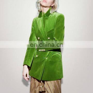 TWOTWINSTYLE Elegant Notched Long Sleeve Pocket Women's Blazer photo-2