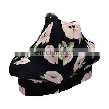 Breathable Baby Feeding Nursing Covers Baby Stretchy Nursing Breastfeeding Cover Multi Use Carseat Canopy Stroller photo-6