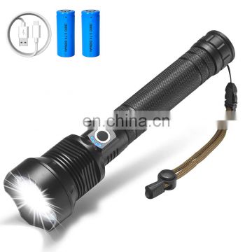 China xhp70 torchlight led flashlights police Handheld super bright powerful tactical flashlight rechargeable