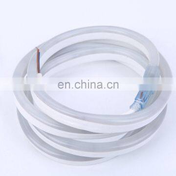High Quality 220V Waterproof IP67 8*16mm White Color LED Flex Neon Rope Light With CE RoHS
