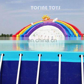 Customized Large Size Inflatable Steel Frame Swimming Water Pool photo-3